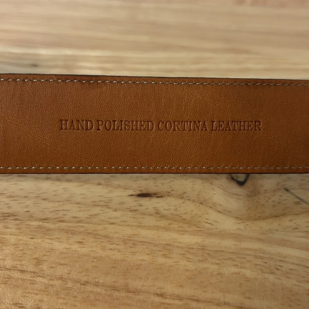 Trafalgar Cortina Genuine Leather Black Golf Belt TX171-6 Brown Size 44 110